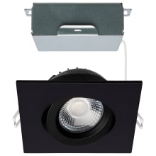 ColorQuick LED Canless Recessed Fixture with 4" Adjustable Trims - IC Rated and Airtight