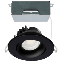 ColorQuick LED Canless Recessed Fixture with 3-1/2" Adjustable Trims - IC Rated and Airtight