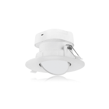 LED Canless Recessed Fixture 4" Adjustable Recessed Trim - 4000K