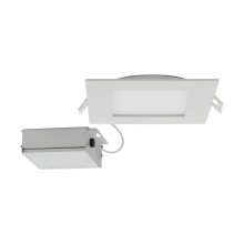 LED 6-11/16" Wide Square Canless Recessed Fixture
