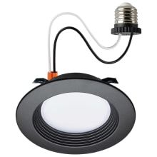 Nuvo Canless Recessed Fixture with 4" Baffle Trims - IC Rated