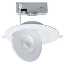 ColorQuick LED Canless Recessed Fixture with 6" Adjustable Trims - IC Rated and Airtight