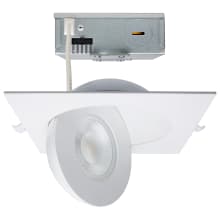 ColorQuick LED Canless Recessed Fixture with 6" Adjustable Trims - IC Rated and Airtight