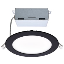 ColorQuick LED Canless Recessed Fixture with 6" Shower Trims - IC Rated and Airtight