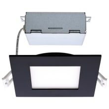 ColorQuick LED Canless Recessed Fixture with 4" Shower Trims - IC Rated and Airtight