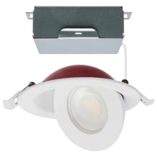 ColorQuick LED Canless Recessed Fixture with 4" Adjustable Trims - Fire Rated, IC Rated, and Airtight