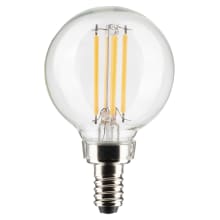 4 Watt Vintage Edison Dimmable G16.5 Candelabra (E12) LED Bulb - 350 Lumens , 3000K , and 90CRI