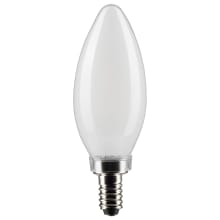 5.5 Watt Dimmable B11 Candelabra (E12) LED Bulb - 500 Lumens , 2700K , and 90CRI