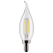 4 Watt Vintage Edison Dimmable CA10 Candelabra (E12) LED Bulb - 350 Lumens , 2700K , and 90CRI