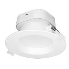 5000K LED Canless Recessed Fixture 4" Baffle Recessed Trim- IC Rated