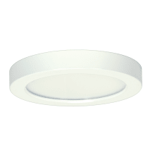 7" Wide Integrated LED Flush Mount Round Drum Ceiling Fixture - 3000K - 0-10V Dimming - 50000 Hour