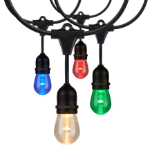 288" Long 12 Light Multi-Colored 12W LED String Light with s14 Bulbs - 2700K-5000K