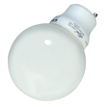Single 15 Watt G25 GU24 Compact Fluorescent Bulb - 1,600 Lumens and 3500K