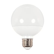 Single 6 Watt Dimmable G25 Medium (E26) LED Bulb - 180 Lumens and 3000K