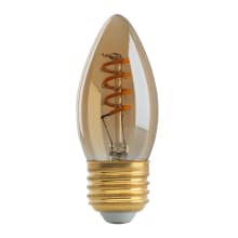 Single 2 Watt Dimmable B10 Medium (E26) LED Bulb - 1,400 Lumens and 3000K