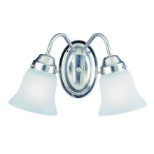 2 Light 8" Wide Bathroom Fixture from the Bath Collection