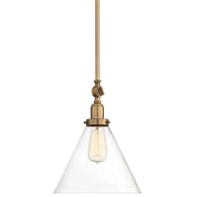 Drake Single Light 10" Wide Mini Pendant with Clear Glass Shade