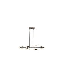 Amani 14 Light 48" Wide Abstract Linear Chandelier