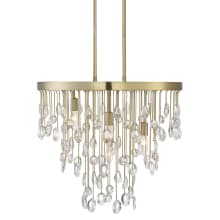 Livorno 21" Wide Crystal Waterfall Chandelier