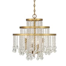 Luna 4 Light 20" Wide Crystal Chandelier