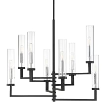 Folsom 8 Light 28" Wide Chandelier with Glass Shades