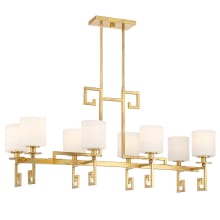 Quatrain 8 Light 16" Wide Linear Chandelier