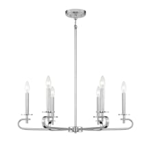 Torino 6 Light 28" Wide Taper Candle Chandelier