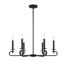 Torino 6 Light 28" Wide Taper Candle Chandelier