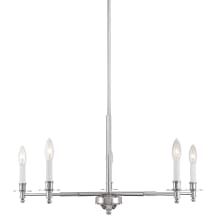 Jasmine 5 Light 30" Wide Taper Candle Style Chandelier