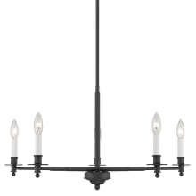 Jasmine 5 Light 30" Wide Taper Candle Style Chandelier