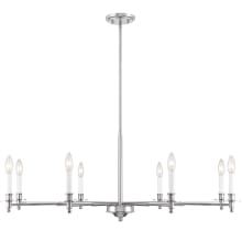 Jasmine 8 Light 42" Wide Taper Candle Style Chandelier