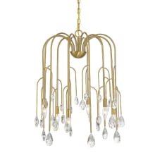Anholt 6 Light 23" Wide Crystal Abstract Chandelier