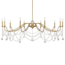 Mariposa 10 Light 60" Wide Crystal Candle Style Chandelier
