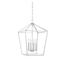 Townsend 4 Light 17" Wide Taper Candle Pendant