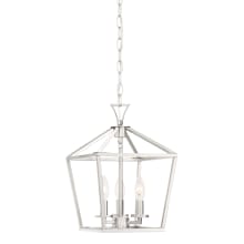 Townsend 3 Light 10" Wide Taper Candle Pendant with Flared Loop