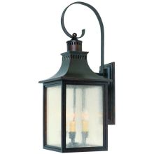 Monte Grande 3 Light 26.75" Tall Outdoor Wall Sconce