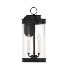 Englewood 3 Light 19" Tall Outdoor Wall Sconce