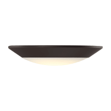 6" Wide LED Flush Mount Bowl Ceiling Fixture with Shade