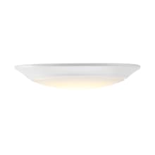 8" Wide LED Flush Mount Bowl Ceiling Fixture with Shade