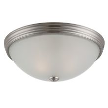 2 Light 13" Wide Flush Mount Bowl Ceiling Fixture