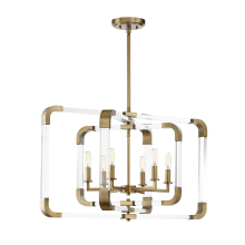 Rotterdam 6 Light 32" Wide Taper Candle Style Chandelier