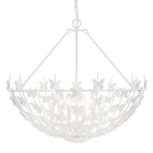 Birch 6 Light 28" Wide Taper Candle Abstract Chandelier