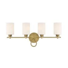 Woodbury 4 Light 28" Wide Bathroom Vanity Light