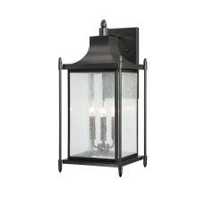 Dunnmore 3 Light 23.5" Tall Outdoor Wall Sconce