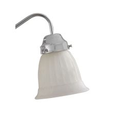 White or Cream Marble Bell Glass Shade for the Savoy House FLC418 and FLC419 Ceiling Fan Fitter Light Kits