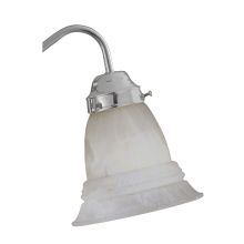 White Marble Bell Glass Shade for the Savoy House FLC418 and FLC419 Ceiling Fan Fitter Light Kits