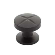 Northport 1-3/8" Contemporary Industrial Round Cross Cabinet Knob with "X" Design