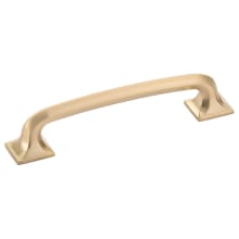 Northport 5" Center to Center Contemporary Rounded Cabinet Handle Pull with Square Footplates