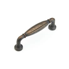 Siena 3-3/4" Center to Center Rustic Farmhouse Knuckled Cabinet Handle Pull - 10 Pack