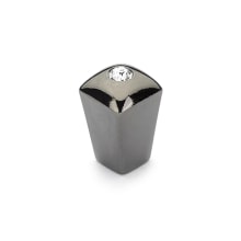 Skyevale 1/2" Designer Luxury Mini Cabinet Knob / Drawer Knob with Crystal Accent - Made in Italy
